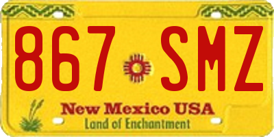 NM license plate 867SMZ