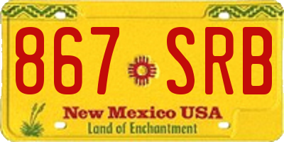 NM license plate 867SRB