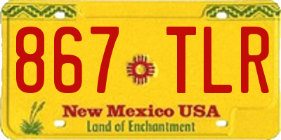 NM license plate 867TLR