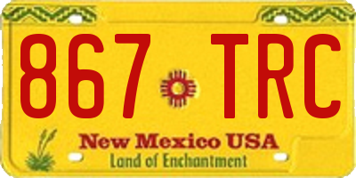 NM license plate 867TRC