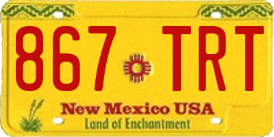 NM license plate 867TRT