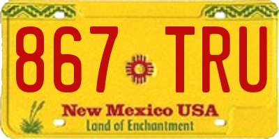 NM license plate 867TRU