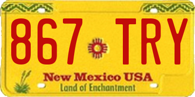 NM license plate 867TRY