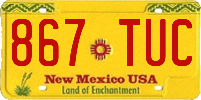 NM license plate 867TUC
