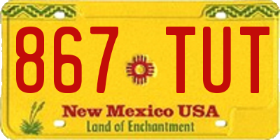 NM license plate 867TUT
