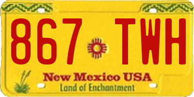 NM license plate 867TWH