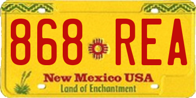 NM license plate 868REA