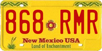 NM license plate 868RMR