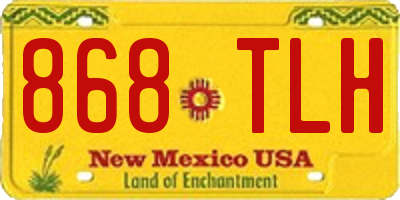 NM license plate 868TLH