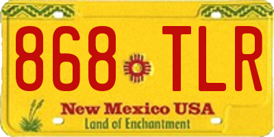 NM license plate 868TLR