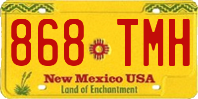 NM license plate 868TMH