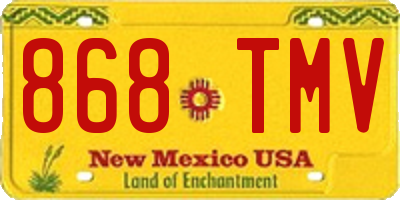 NM license plate 868TMV