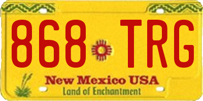 NM license plate 868TRG