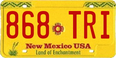 NM license plate 868TRI