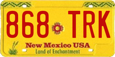 NM license plate 868TRK