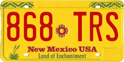 NM license plate 868TRS
