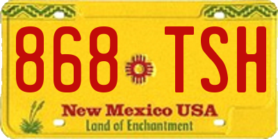 NM license plate 868TSH