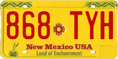NM license plate 868TYH