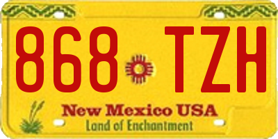 NM license plate 868TZH