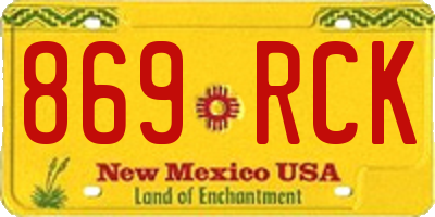 NM license plate 869RCK