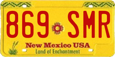 NM license plate 869SMR