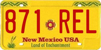 NM license plate 871REL