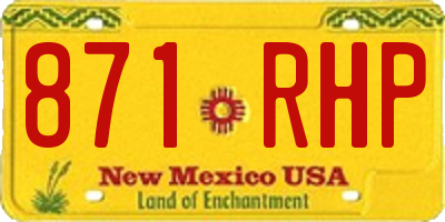 NM license plate 871RHP