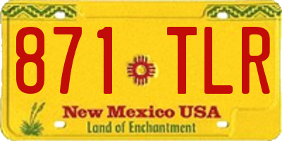 NM license plate 871TLR