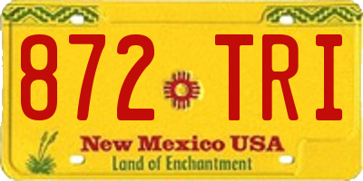 NM license plate 872TRI