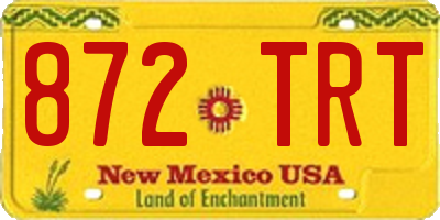 NM license plate 872TRT
