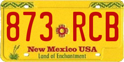 NM license plate 873RCB