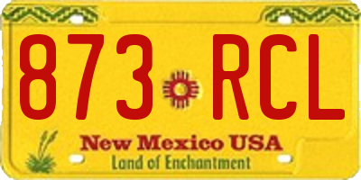 NM license plate 873RCL
