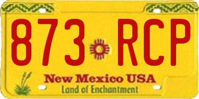 NM license plate 873RCP