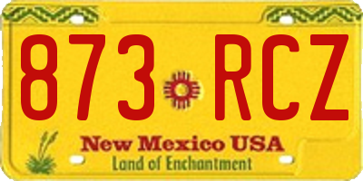 NM license plate 873RCZ