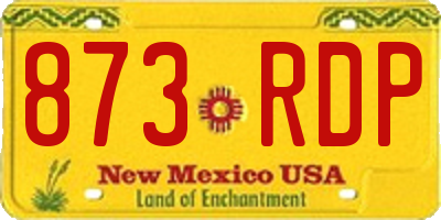 NM license plate 873RDP