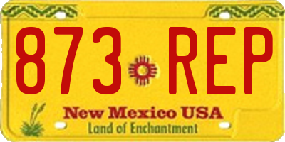 NM license plate 873REP