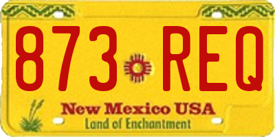 NM license plate 873REQ
