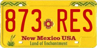 NM license plate 873RES