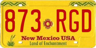 NM license plate 873RGD