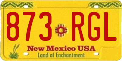 NM license plate 873RGL