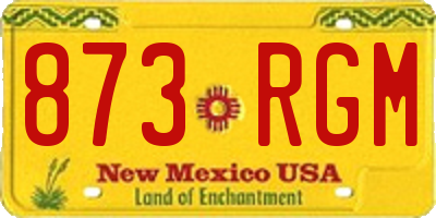 NM license plate 873RGM