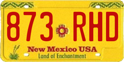 NM license plate 873RHD