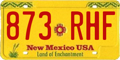 NM license plate 873RHF