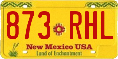 NM license plate 873RHL