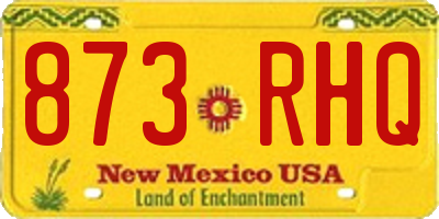 NM license plate 873RHQ