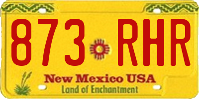NM license plate 873RHR