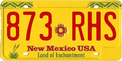 NM license plate 873RHS