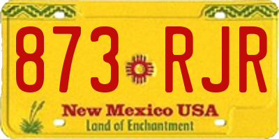 NM license plate 873RJR