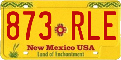 NM license plate 873RLE