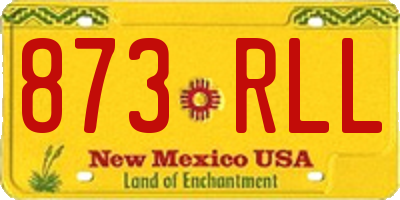 NM license plate 873RLL